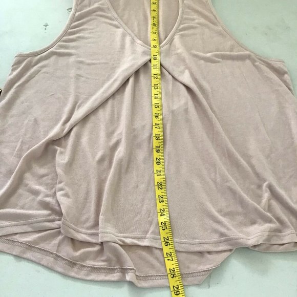 UDEAR Women's Pink Knitted V-Neck High Low Hem Casual Tank Top Size 2XL - Picture 8 of 10